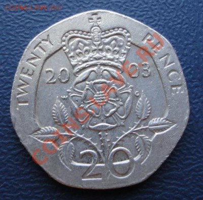 Великобритания 20 пенсов 2003 до 25.06.11 в 22-00 - Великобритания 20п 2003 1