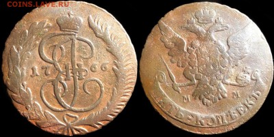 5 копеек 1766 года. Двор:ММ. 26.04.19 до 22:00 - GpbL1CnWyws