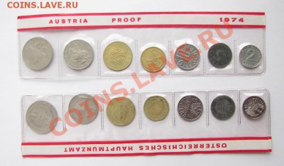 Комплекты и Банковские Наборы Иностранных монет UNC ДЕШЕВО! - Austria 1974 Bank set.JPG