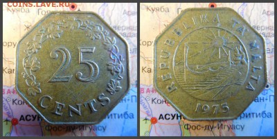 Мальта 25 центов, 1975 - 8