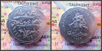 Багамы 10 центов, 1998 - 14