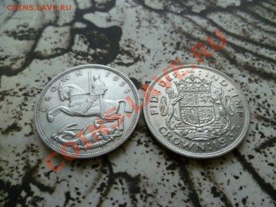 Британия Кроны 1935 и 1937 годы, серебро до 22-00 27.06.2011 - P1010306.JPG