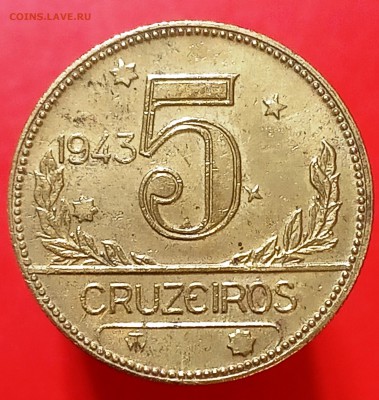5 крузейро Бразилия 1943 - IMG_20190422_160949