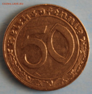III-й РЕЙХ 50 пфеннигов  1939г."В" НЕ ЧАСТАЯ до 28.04 в 22-0 - IMG_7368.JPG