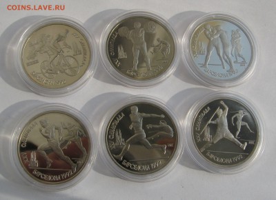 Набор 1991 года БАРСЕЛОНА 1992 Proof, 6 шт. В капсулах. - барс (2).JPG