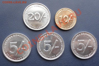 Сомалиленд. Комплект монет 2002-2005 в UNC до 25.06.11 в 22- - Сомалиленд 2