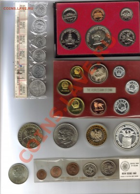Комплекты США - 76г,Китай -82г,Польша -91г.Proof и UNC - M04
