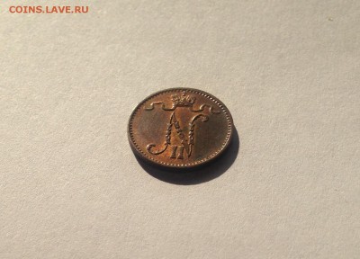 1 пенни Русская Финляндия 1915г., UNC , до 29.04.19г. - 1p15-5