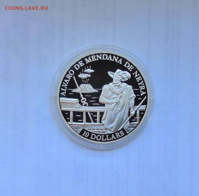 10 долларов 1991 Соломоновы о-ва. Альваро. Серебро. Proof. - IMG_20190413_111244