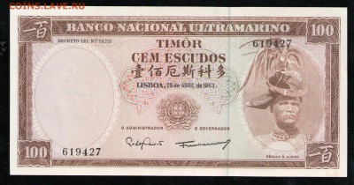 ТИМОР 100 ЭСКУДО 1963 UNC - 1 001