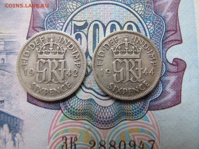Великобритания 6 пенсов 1942 и 1944 года - IMG_3660.JPG
