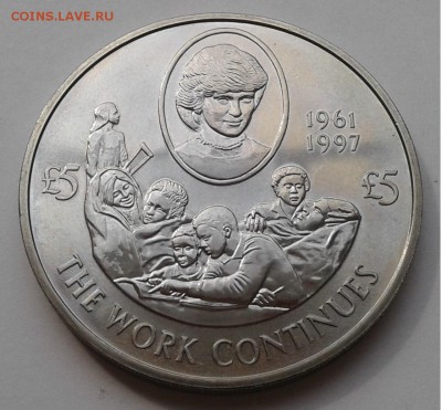 5 фунтов Джерси Принцесса Диана 2002г.  до 30.04.19г. 22:00 - 20190424_144005