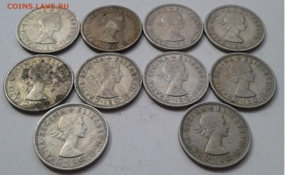 6 пенсов 10шт. 1954-1966гг.  до 30.04.19г. 22:00 - 20190424_144357