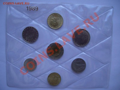 Набор монет Италии 1989 Unc, запайка. - CIMG0116.JPG
