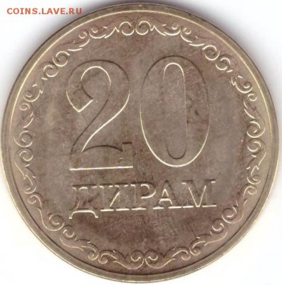 Таджикистан монеты 2019 года , новый дизайн - 003