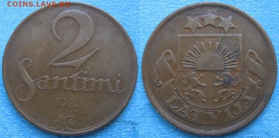 Латвия 2 сантима 1922 до 30-04-19 в 22:00 - Латвия 2 сантима 1922    187-ас45-9646