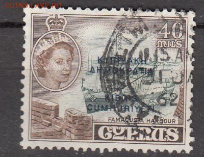 Колонии Кипр 1960 1м 40м надпечатка до 28 04 - 554