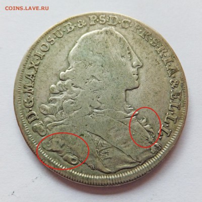 Бавария талер 1754-55 вопрос по штемпелю - бавария3