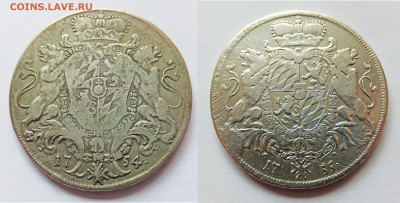 Бавария талер 1754-55 вопрос по штемпелю - бавария1