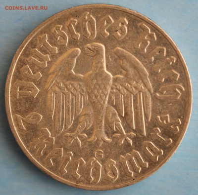 С 1 РУБ. ГЕРМАНИЯ 2 марк 1933г."G" МАРТИН ЛЮТЕР  до 2.05 - IMG_7125.JPG