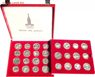 Куплю набор Олимпиада 80 28 монет серебро АЦ в коробке - ОИ80-28к-2
