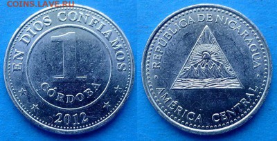 Никарагуа - 1 кордоба 2012 года до 3.05 - Никарагуа 1 кордоба 2012