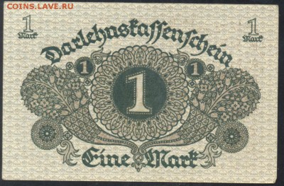 Германия 1 марка 1920 г.  29.04. 19 г. 22 -00 МСК. - 1 м. 1920