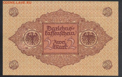 Германия 2 марки 1920 г. 29.04. 19 г. 22 -00 МСК. - 2 м. 1920