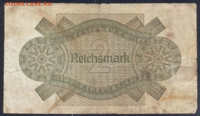Германия 2 марки 1939-45 г.(3-ий Рейх)  29.04. 19 г. - 2 м. 1939 1
