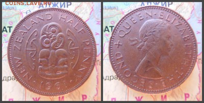Новая Зеландия ½ пенни, 1961 - 5