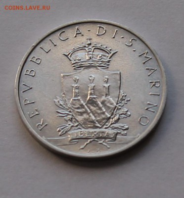 Сан Марино 5 лир 1979, тираж - 130 000. Арбалет - UNC - 8