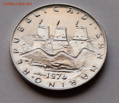 Сан-Марино 10 лир 1976 ТИРАЖ - 195 000 - UNC - 8