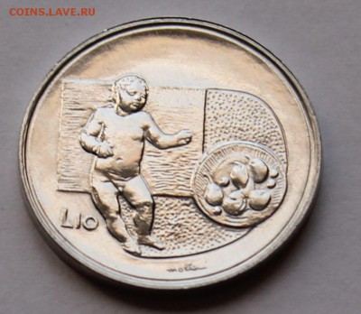 Сан-Марино 10 лир 1976 ТИРАЖ - 195 000 - UNC - 4