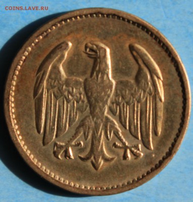 С РУБ. ВЕЙМАРСКАЯ РЕСПУБЛИКА 1 марк 1924г."J"  до 4.5 в 22 - IMG_7526.JPG