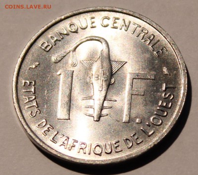 Западные Африканские штаты 1 франк 1965. UNC - 6