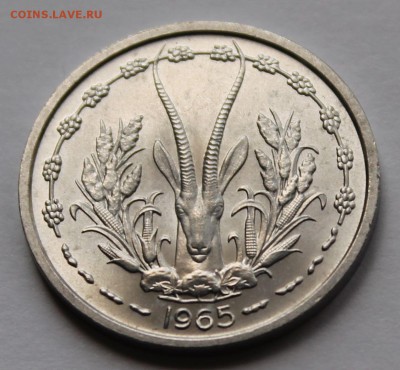 Западные Африканские штаты 1 франк 1965. UNC - 4