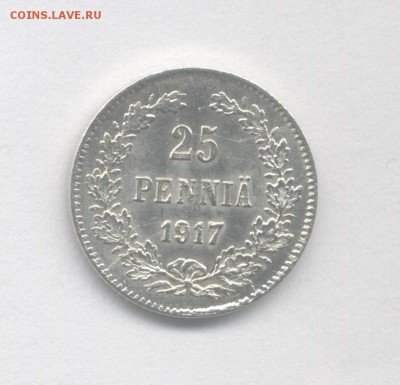 25 пенни 1917 (Без короны) до 01.05.2019 г. в 22-00 мск. - 1917(1)