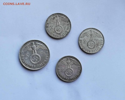 Герм 3 рейх 2 марки 37+39+39 и 5 марок 38 до 05.05 - IMG_20190429_163824