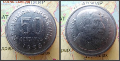 Аргентина 50 сентаво, 1955 - 15