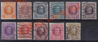 Марки мира - Бельгия 1922 Mi 170-180 Король Альберт I