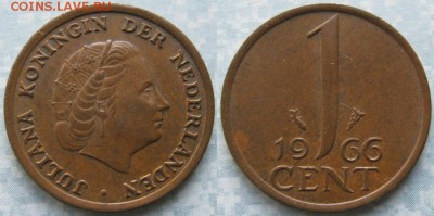 Нидерланды 1 цент 1966 до 03-05-19 в 22:00 - Нидерланды 1 цент 1966    9830