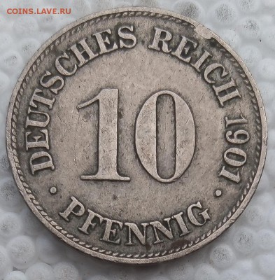 Германия 10 пфеннигов 1901 до 05.05.19 - 5