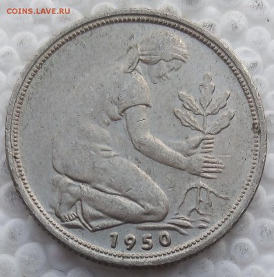 ФРГ 50 пфеннигов 1950D до 05.05.19 - 12