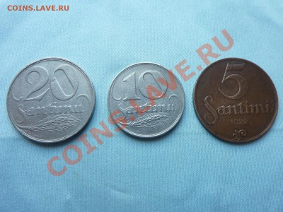 СТАРАЯ ЛАТВИЯ 20, 10 и 5сантим   1922г.  до 29.06.11 в 22-00 - MEMO0011.JPG
