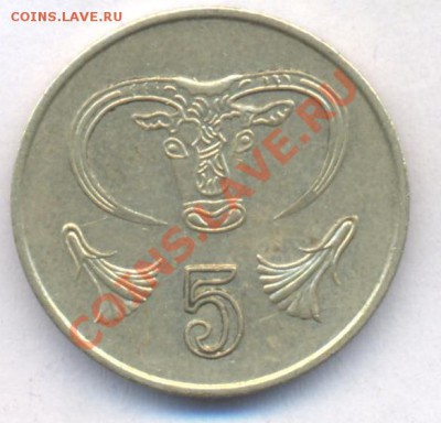 Кипр 5 центов 1993 г.До 25.06.11 г. 20-00 МСК. - Кипр.1