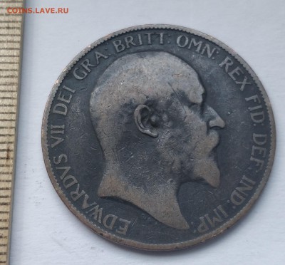 Старая Англия: Эдуард VII 1 пенни 1904 до 5.05.19 - IMG_20190503_130729