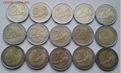 2 евро, 15шт. юбилейные. до 09.05.19г. 22:00 - 20190503_181550