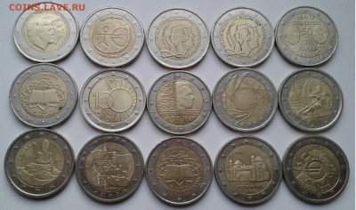 2 евро, 15шт. юбилейные. до 09.05.19г. 22:00 - 20190503_181707
