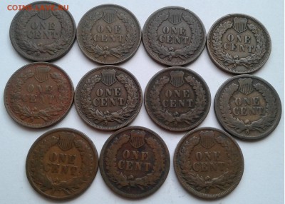 1 цент США, 11 шт.погодовка. 1884-1906г. до 09.05.19г. 22:00 - 20190503_182612