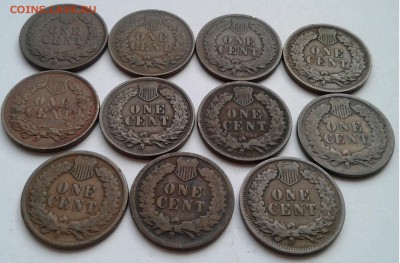 1 цент США, 11 шт.погодовка. 1884-1906г. до 09.05.19г. 22:00 - 20190503_182617